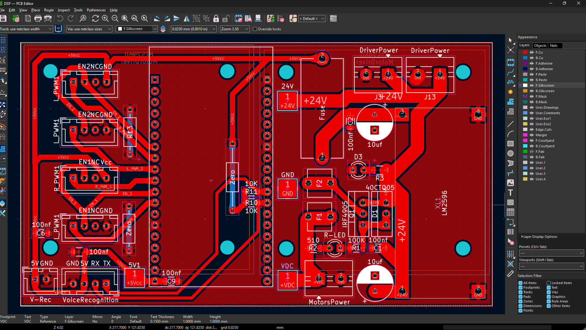 Wheelchair Controller Layout